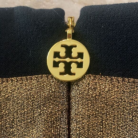 TORY Burch Black & Gold Simca Dress - Picture 9 of 12